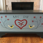 blanket chest, front view