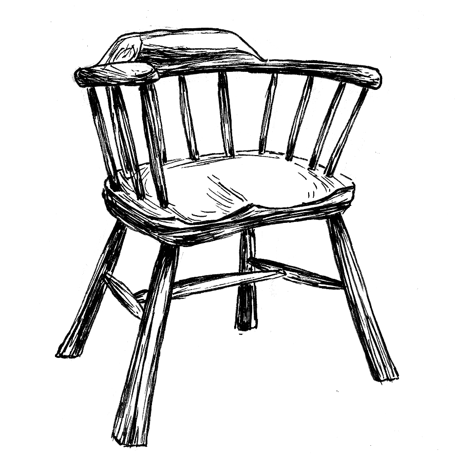 lowback stick chair